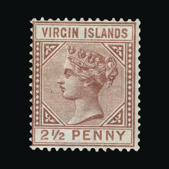 Lot 3055 - british virgin islands 1879-80 -  Universal Philatelic Auctions Sale #73