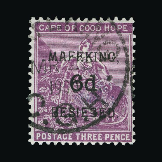 Lot 3790 - Cape of Good Hope - Mafeking 1900 -  Universal Philatelic Auctions Sale #73
