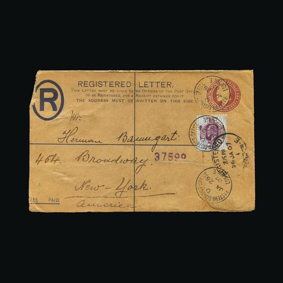 Lot 10295 - Great Britain - Covers - KEVII 1902 - Universal Philatelic Auctions Sale #75 | Unsold lots at reserve prices (80% of estimate) Lot 10295 - Great Britain - Covers - KEVII 1902 - Universal Philatelic Auctions Sale #75 | Unsold lots at reserve prices (80% of estimate)