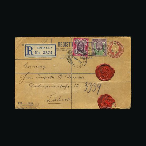 Lot 10296 - Great Britain - Covers - KEVII 1902 - Universal Philatelic Auctions Sale #75 | Unsold lots at reserve prices (80% of estimate) Lot 10296 - Great Britain - Covers - KEVII 1902 - Universal Philatelic Auctions Sale #75 | Unsold lots at reserve prices (80% of estimate)