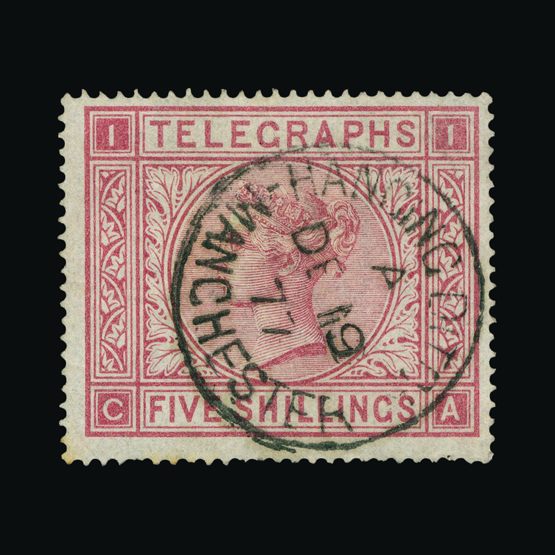 Lot 10792 - Great Britain - Telegraphs 1876 - Universal Philatelic Auctions Sale #75 | Unsold lots at reserve prices (80% of estimate) Lot 10792 - Great Britain - Telegraphs 1876 - Universal Philatelic Auctions Sale #75 | Unsold lots at reserve prices (80% of estimate)