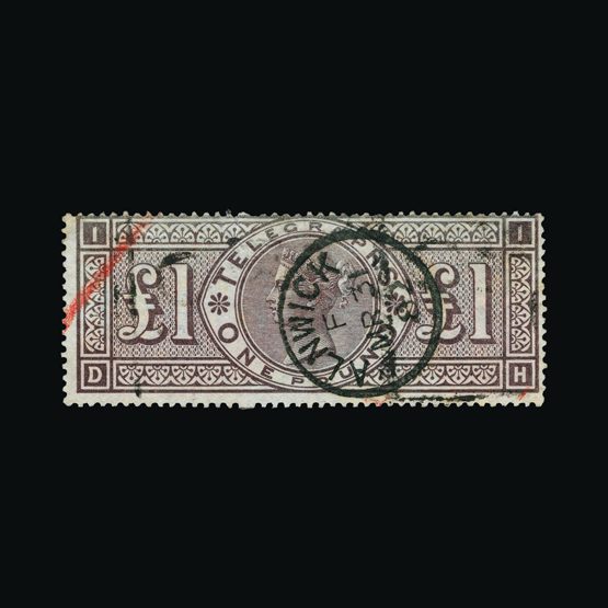 Lot 10794 - Great Britain - Telegraphs 1877 - Universal Philatelic Auctions Sale #75 | Unsold lots at reserve prices (80% of estimate) Lot 10794 - Great Britain - Telegraphs 1877 - Universal Philatelic Auctions Sale #75 | Unsold lots at reserve prices (80% of estimate)