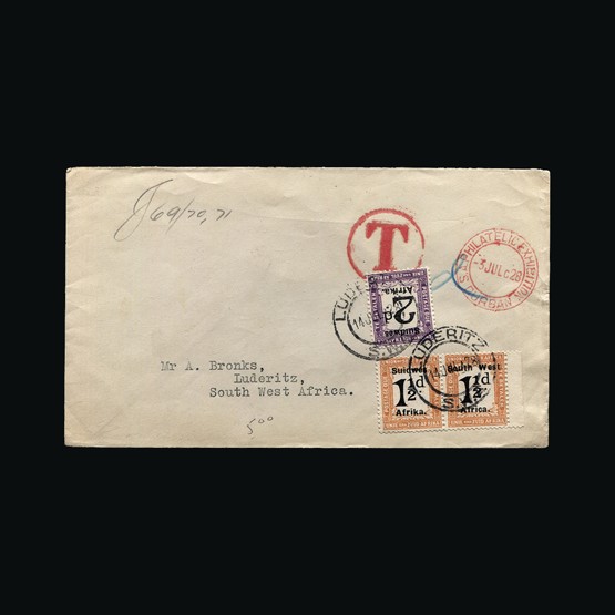 Lot 18203 - south west africa 1928 -  Universal Philatelic Auctions Sale #75 | Unsold lots at reserve prices (80% of estimate)