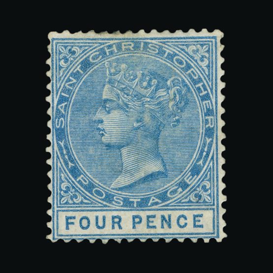 Lot 18567 - St. Kitts and Nevis - St. Christopher 1882 -  Universal Philatelic Auctions Sale #75