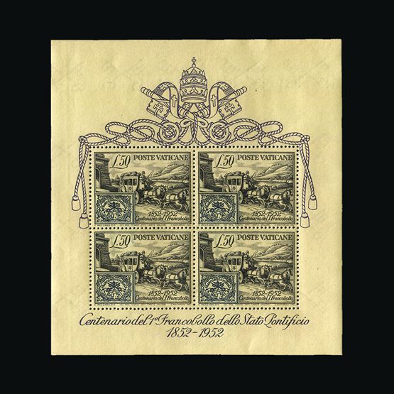 Lot 19932 - vatican 1952 -  Universal Philatelic Auctions Sale #75