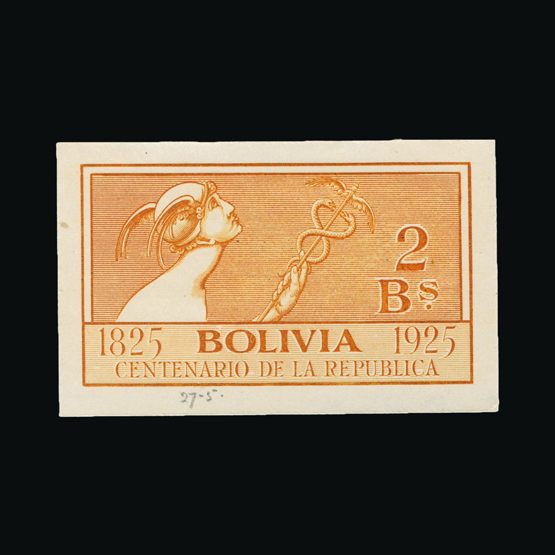 Lot 2011 - bolivia 1925 -  Universal Philatelic Auctions Sale #75