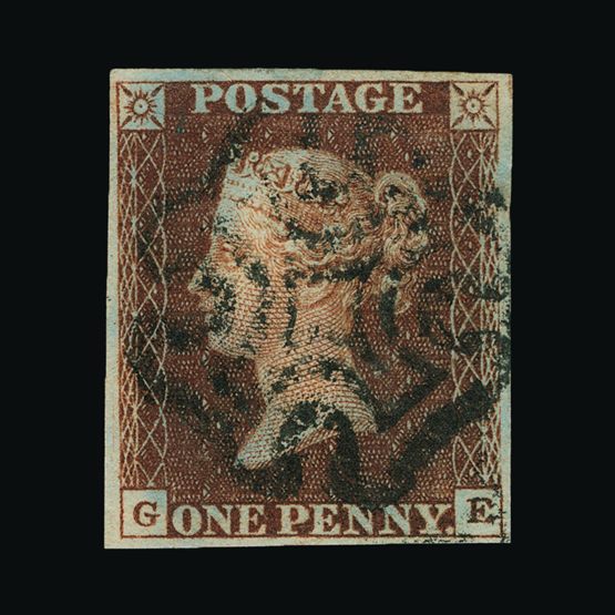 Lot 7014 - Great Britain - QV (line engraved) - Imperforate 1d Red Plated 1841 - Universal Philatelic Auctions Sale #75 Lot 7014 - Great Britain - QV (line engraved) - Imperforate 1d Red Plated 1841 - Universal Philatelic Auctions Sale #75