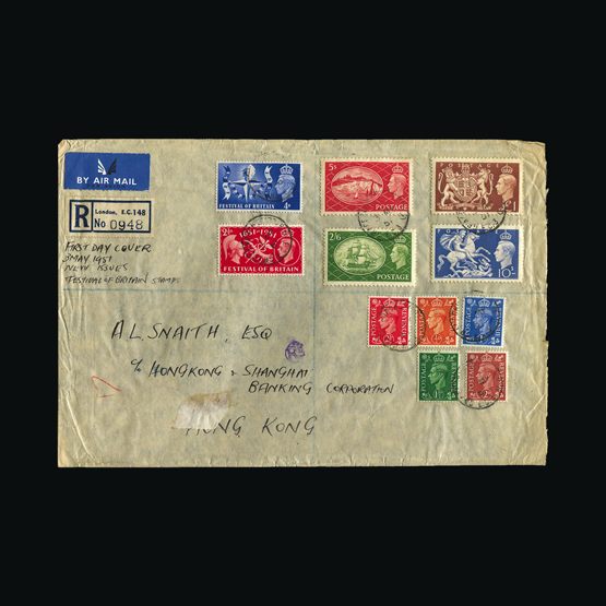 Lot 9545 - Great Britain - Covers - KGVI 1951 -  Universal Philatelic Auctions Sale #76 worldwide Collections