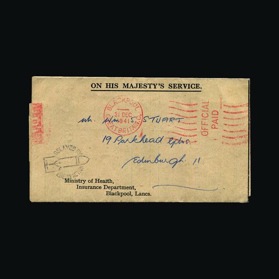 Lot 10426 - Great Britain - Covers - KGVI 1941 -  Universal Philatelic Auctions Sale #77 worldwide Collections