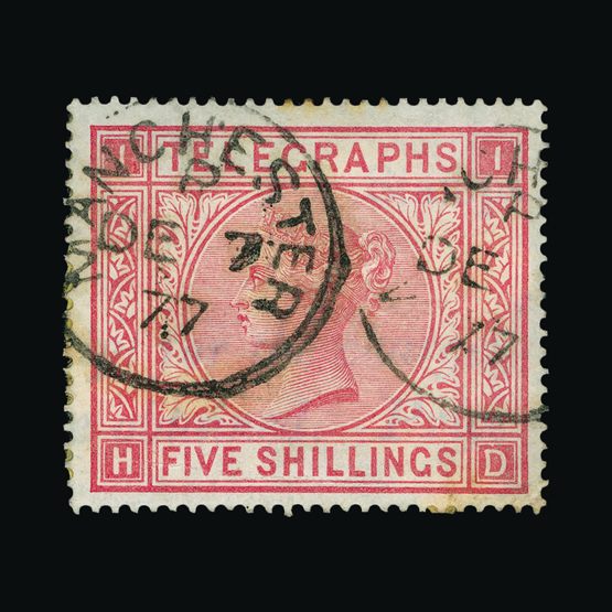 Lot 10827 - Great Britain - Telegraphs 1876 -  Universal Philatelic Auctions Sale #77 worldwide Collections