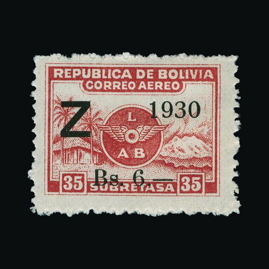 Lot 1923 - bolivia 1930 -  Universal Philatelic Auctions Sale #77 worldwide Collections