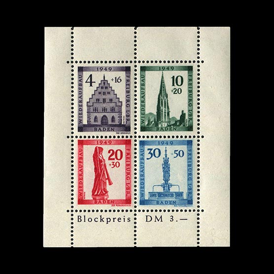 Lot 6185 - Germany - Allied Occupation - French Zone 1949 -  Universal Philatelic Auctions Sale #77 worldwide Collections