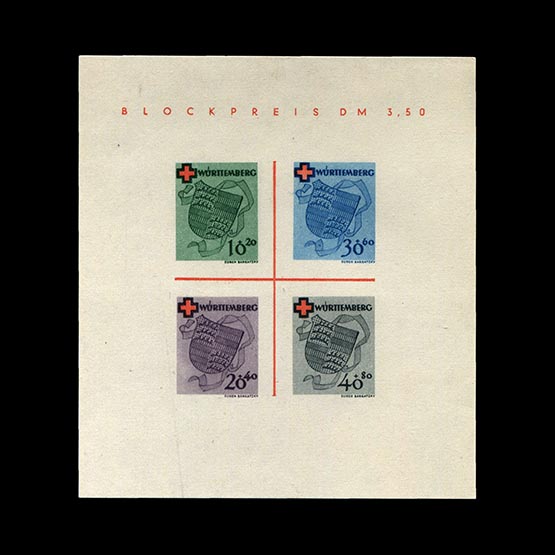 Lot 6187 - Germany - Allied Occupation - French Zone 1949 -  Universal Philatelic Auctions Sale #77 worldwide Collections