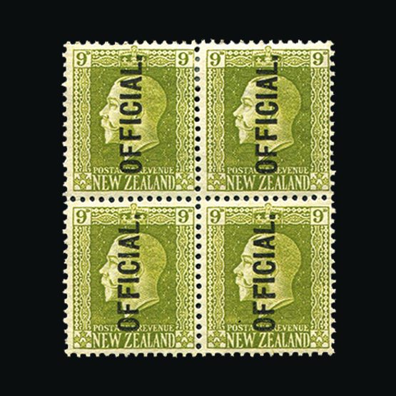 Lot 13804 - New Zealand - Officials 1915-27 -  UPA UPA Sale #79 worldwide Collections