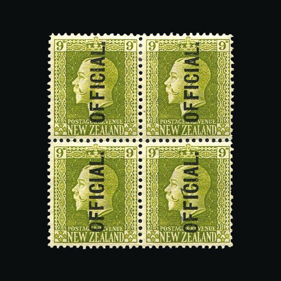 Lot 13805 - New Zealand - Officials 1915-27 -  UPA UPA Sale #79 worldwide Collections