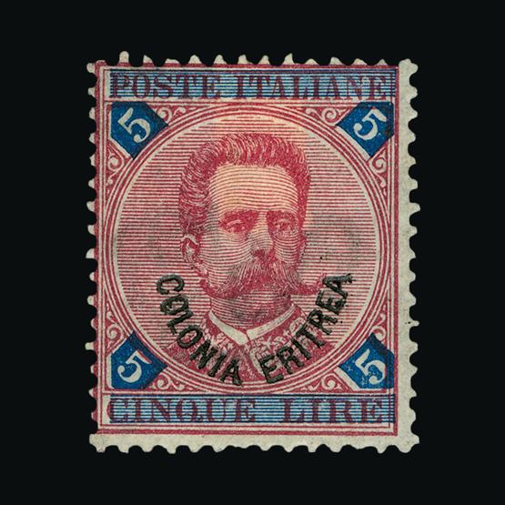 Lot 18542 - Italy - Colonies - Eritrea 1893 - UPA UPA Sale #80 worldwide Collections Lot 18542 - Italy - Colonies - Eritrea 1893 - UPA UPA Sale #80 worldwide Collections