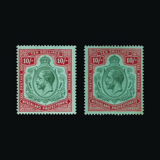 Lot 18760 - nyasaland 1913-21 - UPA UPA Sale #80 worldwide Collections Lot 18760 - nyasaland 1913-21 - UPA UPA Sale #80 worldwide Collections