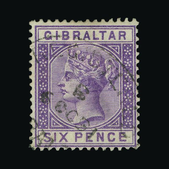 Lot 6110 - Gibraltar 1886-87 - UPA UPA Sale #80 worldwide Collections Lot 6110 - Gibraltar 1886-87 - UPA UPA Sale #80 worldwide Collections