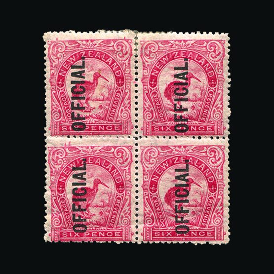 Lot 15533 - New Zealand - Officials 1907-11 - UPA UPA Sale #81 worldwide Collections Lot 15533 - New Zealand - Officials 1907-11 - UPA UPA Sale #81 worldwide Collections