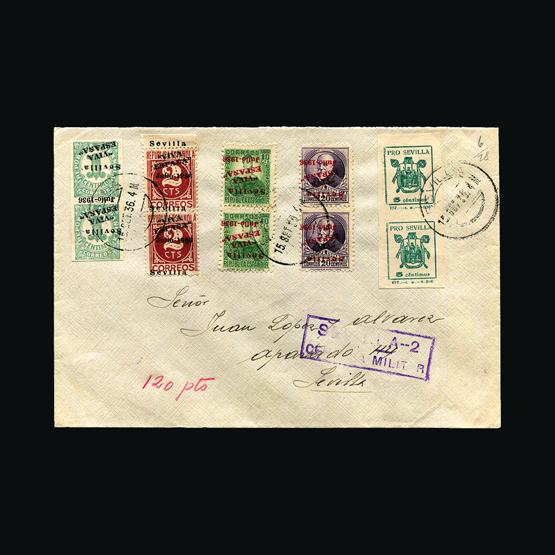 Lot 18581 - spain - civil war issues 1936 - UPA UPA Sale #82 worldwide Collections Lot 18581 - spain - civil war issues 1936 - UPA UPA Sale #82 worldwide Collections