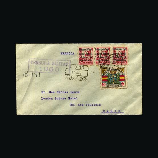 Lot 18595 - spain - civil war issues 1937 - UPA UPA Sale #82 worldwide Collections Lot 18595 - spain - civil war issues 1937 - UPA UPA Sale #82 worldwide Collections