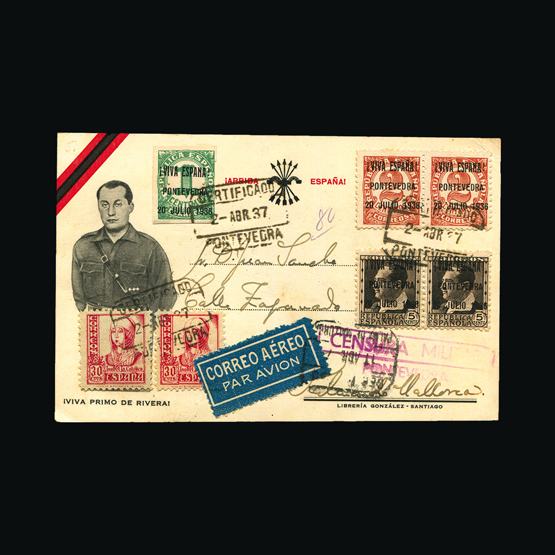 Lot 18599 - spain - civil war issues 1937 - UPA UPA Sale #82 worldwide Collections Lot 18599 - spain - civil war issues 1937 - UPA UPA Sale #82 worldwide Collections
