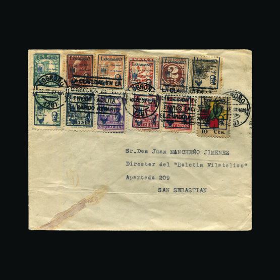 Lot 18600 - spain - civil war issues 1937 - UPA UPA Sale #82 worldwide Collections Lot 18600 - spain - civil war issues 1937 - UPA UPA Sale #82 worldwide Collections