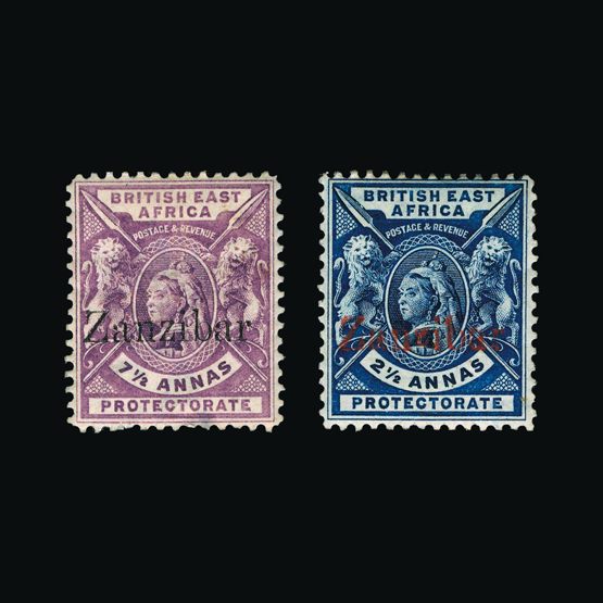 Lot 20586 - zanzibar 1896 -  UPA UPA Sale #82 worldwide Collections