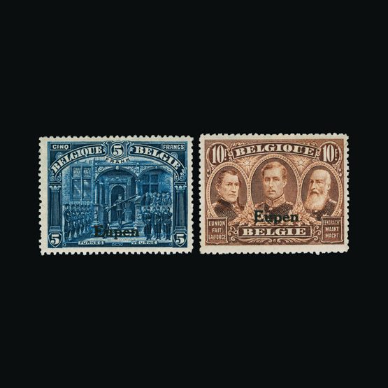 Lot 2130 - Belgium - Occupation of Germany (Eupen and Malmedy) 1920 - UPA UPA Sale #82 worldwide Collections Lot 2130 - Belgium - Occupation of Germany (Eupen and Malmedy) 1920 - UPA UPA Sale #82 worldwide Collections