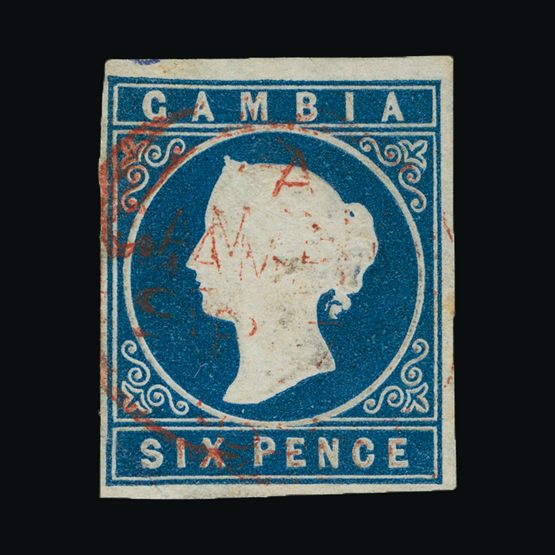 Lot 7084 - gambia 1874 -  UPA UPA Sale #82 worldwide Collections