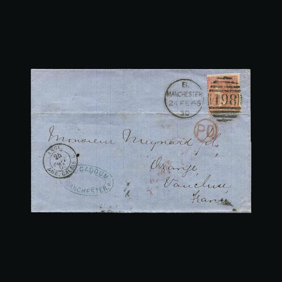 Lot 21555 - Great Britain - Covers - QV 1865 - UPA UPA Sale #83 worldwide Collections Lot 21555 - Great Britain - Covers - QV 1865 - UPA UPA Sale #83 worldwide Collections