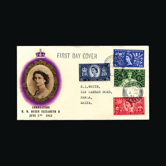 Lot 11308 - Great Britain - Covers - QEII 1953 - UPA UPA Sale #84 worldwide Collections Lot 11308 - Great Britain - Covers - QEII 1953 - UPA UPA Sale #84 worldwide Collections