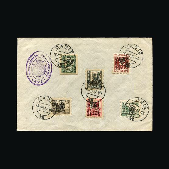 Lot 19694 - spain - civil war issues 1937 -  UPA UPA Sale #84 worldwide Collections