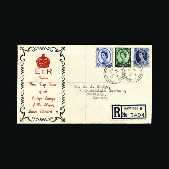 Lot 11120 - Great Britain - Covers - QEII 1952-54 - UPA UPA Sale #85 worldwide Collections Lot 11120 - Great Britain - Covers - QEII 1952-54 - UPA UPA Sale #85 worldwide Collections