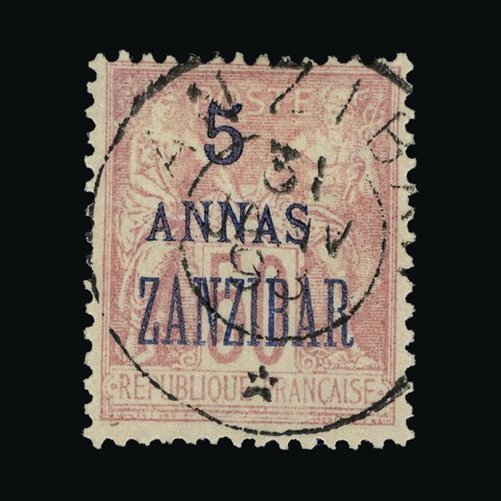 Lot 7689 - France - Post Offices in Zanzibar 1896-1900 -  UPA UPA Sale #85 worldwide Collections