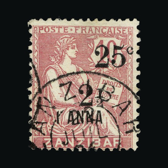 Lot 7693 - France - Post Offices in Zanzibar 1904 -  UPA UPA Sale #85 worldwide Collections