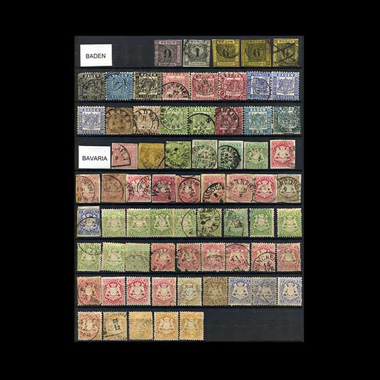 Lot 7806 - german states 1849-1920 -  UPA UPA Sale #85 worldwide Collections