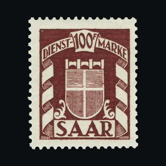 Lot 8219 - germany - saar 1949 -  UPA UPA Sale #85 worldwide Collections