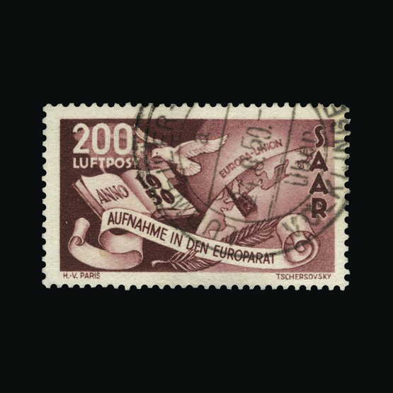 Lot 8221 - germany - saar 1950 -  UPA UPA Sale #85 worldwide Collections