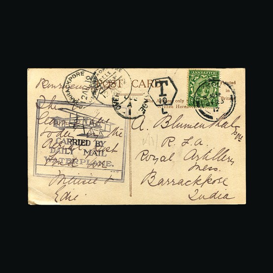 Lot 11120 - Great Britain - Covers - Flown 1912 - UPA UPA Sale #86 worldwide Collections Lot 11120 - Great Britain - Covers - Flown 1912 - UPA UPA Sale #86 worldwide Collections
