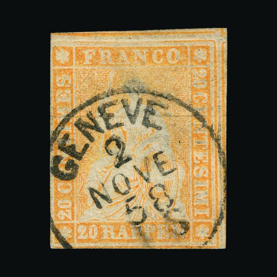 Lot 21569 - Switzerland 1854 -  UPA UPA Sale #87 worldwide Collections