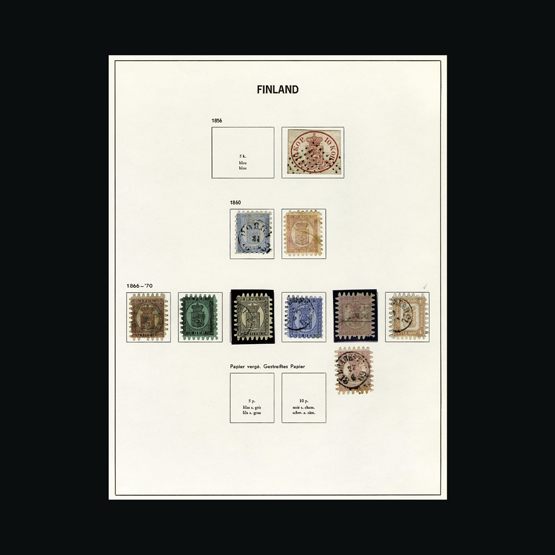 Lot 7693 - finland 1856-67 - UPA UPA Sale #87 worldwide Collections Lot 7693 - finland 1856-67 - UPA UPA Sale #87 worldwide Collections