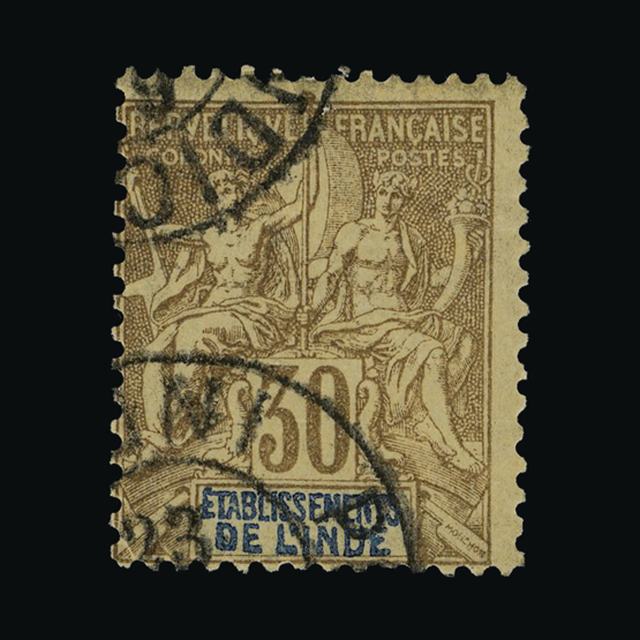 Lot 10050 - France - Colonies - Indian Settlements 1892-1900 - UPA UPA Sale #88 worldwide Collections Lot 10050 - France - Colonies - Indian Settlements 1892-1900 - UPA UPA Sale #88 worldwide Collections