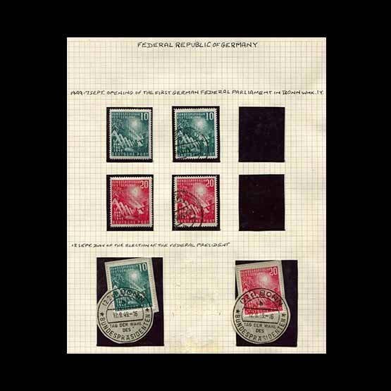 Lot 10859 - Germany - German Federal Republic - West Germany 1949 -  UPA UPA Sale #88 worldwide Collections