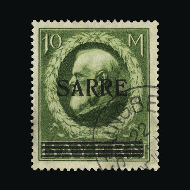 Lot 11018 - germany - saar 1920 -  UPA UPA Sale #88 worldwide Collections