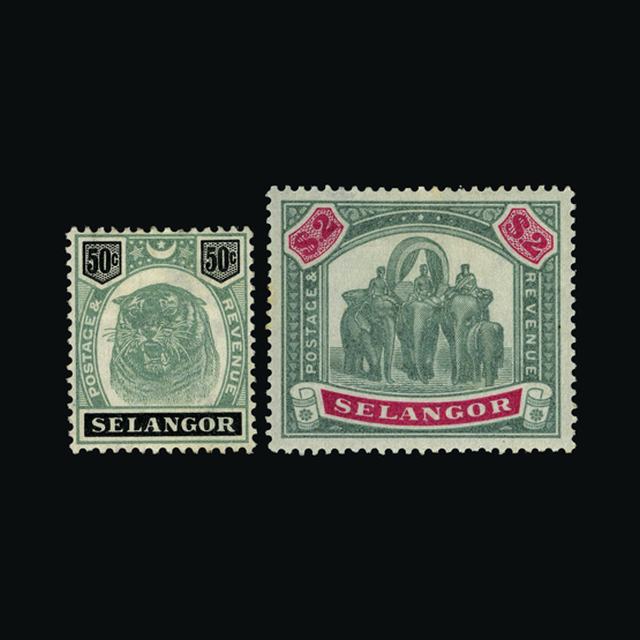Lot 17778 - malaya - selangor 1895-97 -  UPA UPA Sale #88 worldwide Collections