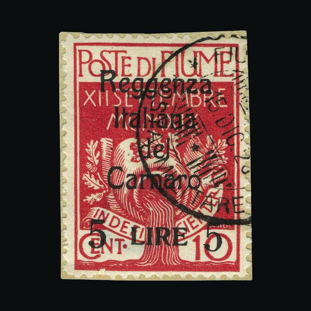 Lot 27019 - Fiume 1920 - UPA UPA Sale #88 worldwide Collections Lot 27019 - Fiume 1920 - UPA UPA Sale #88 worldwide Collections