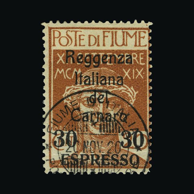 Lot 27020 - Fiume 1920 - UPA UPA Sale #88 worldwide Collections Lot 27020 - Fiume 1920 - UPA UPA Sale #88 worldwide Collections