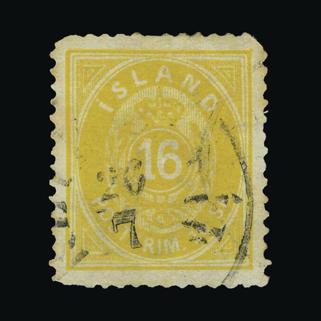 Lot 14506 - Iceland 1873 -  UPA UPA Sale #89 worldwide Collections