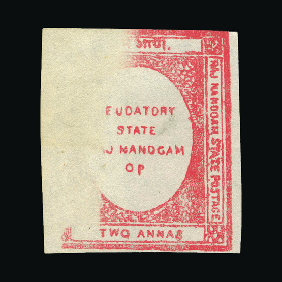 Lot 15083 - India - States - Nandgaon 1891 -  UPA UPA Sale #89 worldwide Collections